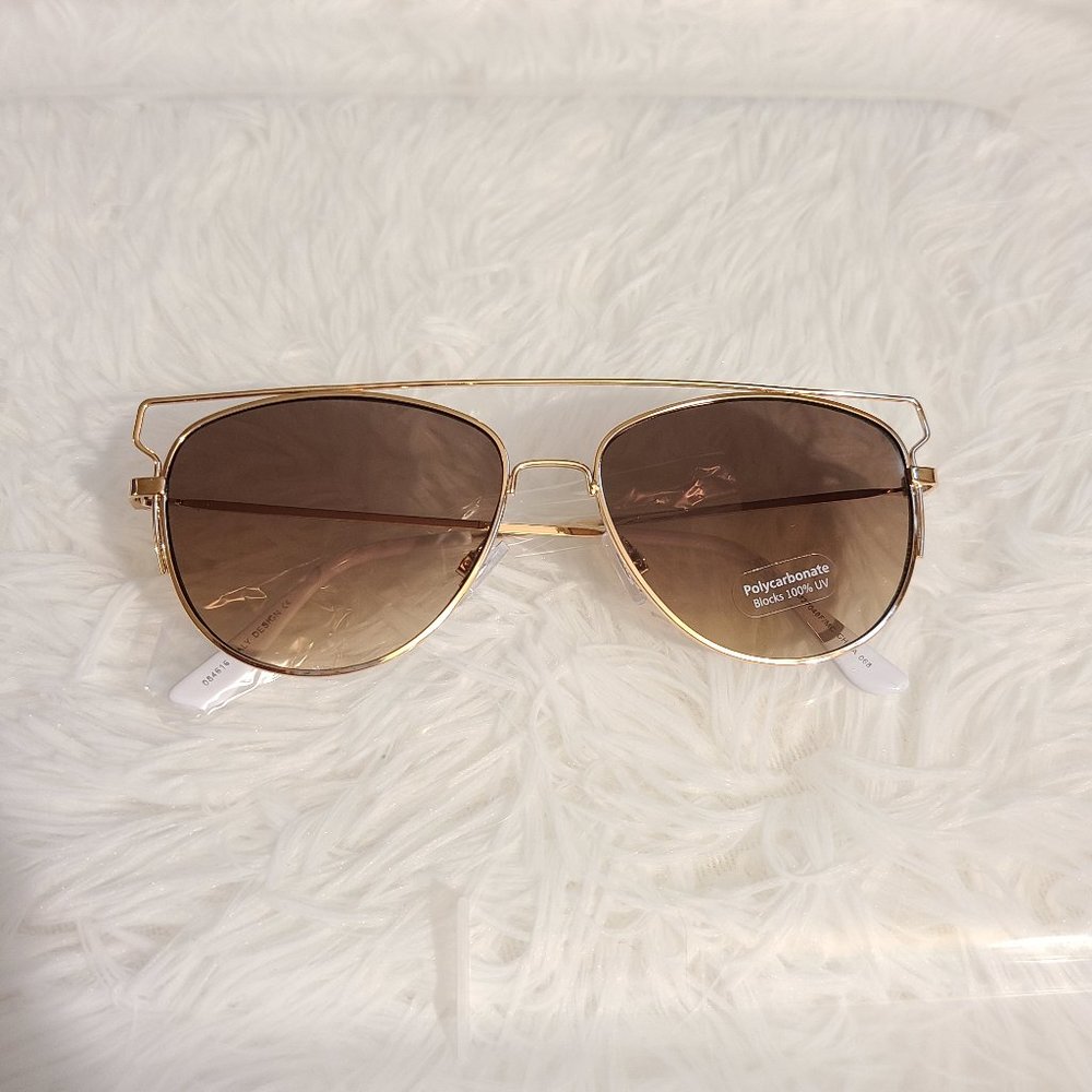 Light brown aviator sunglasses new boutique